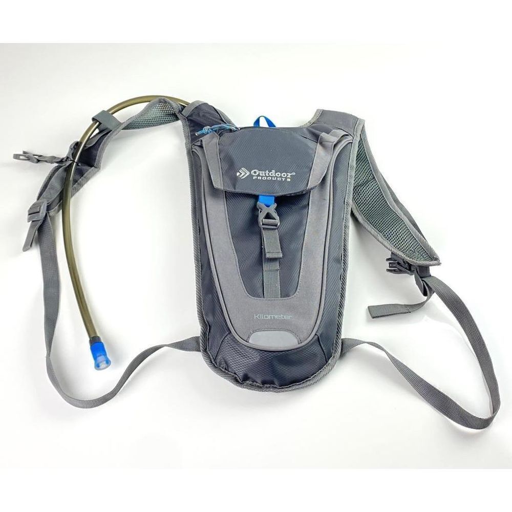 Outdoor Products Backpack w/ 48 oz. Bladder Gray Blue BI0428